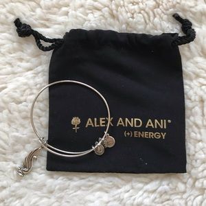 Alex and Ani Swan Bracelet in Silver